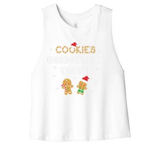 Cookies Banking Team Tester Gift Women's Racerback Cropped Tank