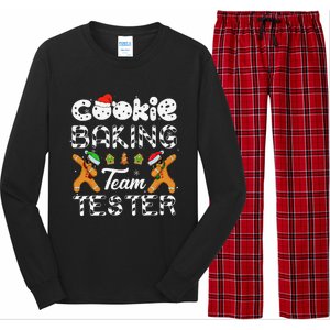 Cookie Baking Team Tester Christmas Family Funny Gingerbread Gift Long Sleeve Pajama Set