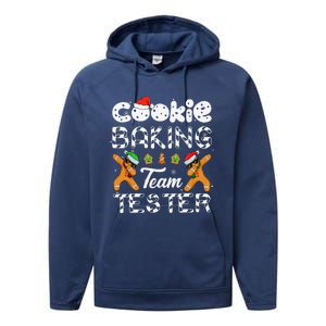 Cookie Baking Team Tester Christmas Family Funny Gingerbread Gift Performance Fleece Hoodie