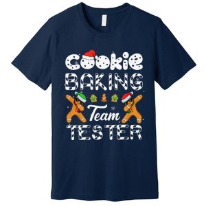 Cookie Baking Team Tester Christmas Family Funny Gingerbread Gift Premium T-Shirt