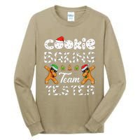 Cookie Baking Team Tester Christmas Family Funny Gingerbread Gift Tall Long Sleeve T-Shirt