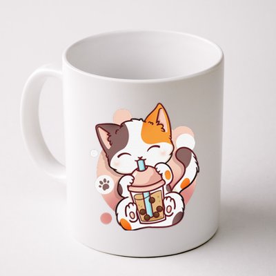 Cat Boba Tea Bubble Tea Anime Kawaii Neko Coffee Mug