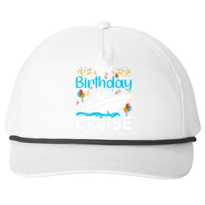 Cruising Boat Trip My Birthday Cruise Snapback Five-Panel Rope Hat