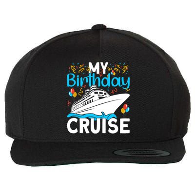 Cruising Boat Trip My Birthday Cruise Wool Snapback Cap