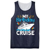 Cruising Boat Trip My Birthday Cruise Mesh Reversible Basketball Jersey Tank