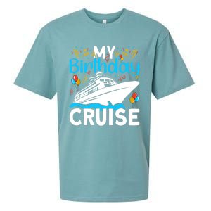 Cruising Boat Trip My Birthday Cruise Sueded Cloud Jersey T-Shirt