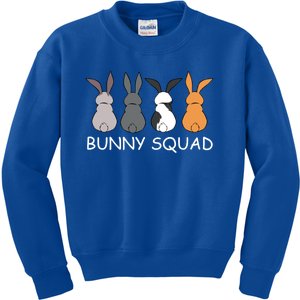 Cute Bunny Team Squad Rabbit Bunnies Cool Gift Kids Sweatshirt