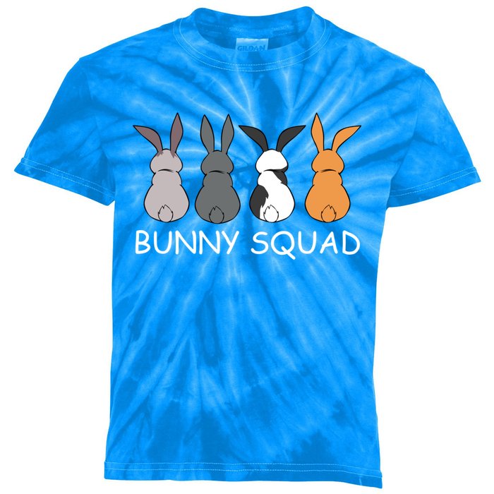 Cute Bunny Team Squad Rabbit Bunnies Cool Gift Kids Tie-Dye T-Shirt