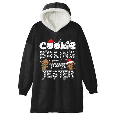 Cookie Baking Team Tester Gingerbread Christmas Hooded Wearable Blanket