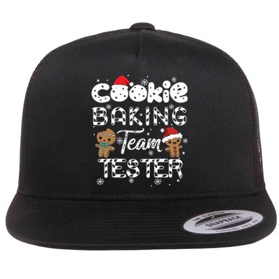 Cookie Baking Team Tester Gingerbread Christmas Flat Bill Trucker Hat