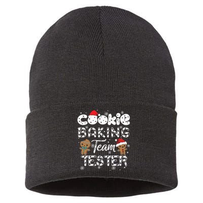 Cookie Baking Team Tester Gingerbread Christmas Sustainable Knit Beanie