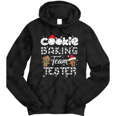 Cookie Baking Team Tester Gingerbread Christmas Tie Dye Hoodie