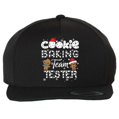 Cookie Baking Team Tester Gingerbread Christmas Wool Snapback Cap