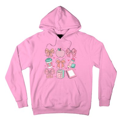 Coquette Bow Teacher Cute Teacher Life Hoodie