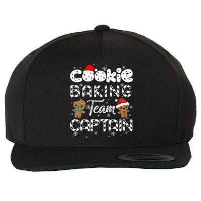 Cookie Baking Team Captain Gingerbread Christmas Wool Snapback Cap