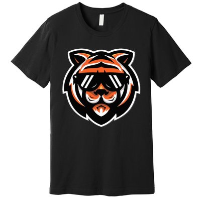 Cool Bengal Tiger With Sunglasses Premium T-Shirt