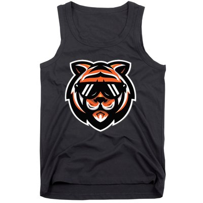 Cool Bengal Tiger With Sunglasses Tank Top