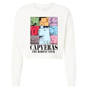 Capy Bara The Rodents Capy Meme Graphic Summer Cropped Pullover Crew