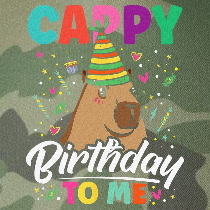Cappy Birthday To Me Cute Capybara Rodent Capyzilla Bday Legacy Tie Dye Trucker Hat