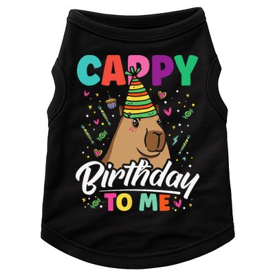 Cappy Birthday To Me Cute Capybara Rodent Capyzilla Bday Doggie Tank
