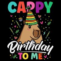 Cappy Birthday To Me Cute Capybara Rodent Capyzilla Bday 16 in Basic Backpack