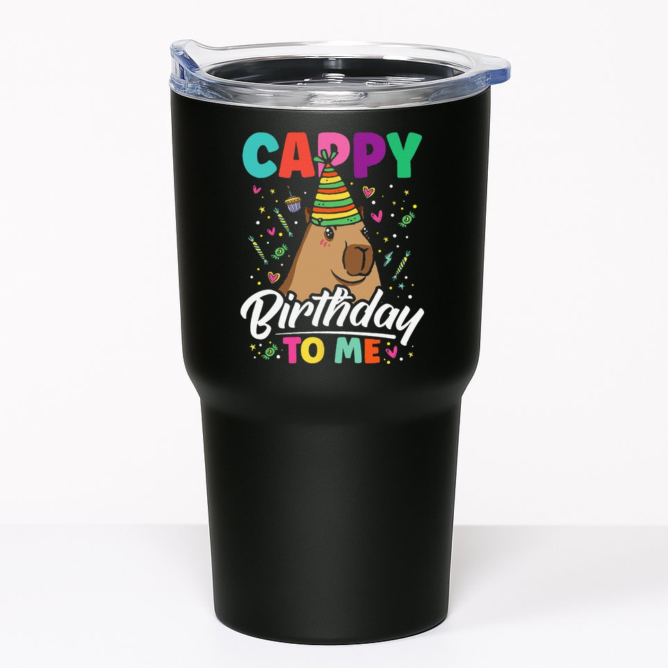 Cappy Birthday To Me Cute Capybara Rodent Capyzilla Bday Tumbler
