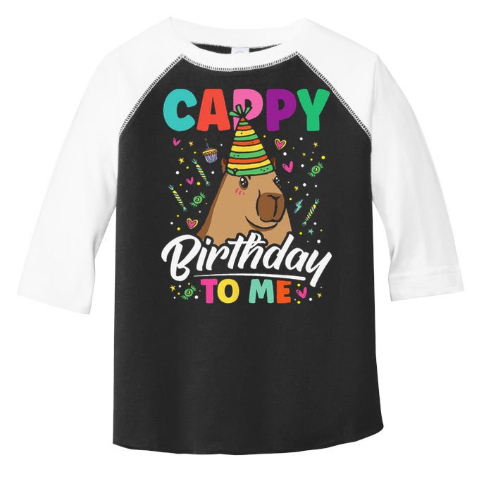Cappy Birthday To Me Cute Capybara Rodent Capyzilla Bday Toddler Fine Jersey T-Shirt