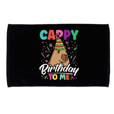 Cappy Birthday To Me Cute Capybara Rodent Capyzilla Bday Microfiber Hand Towel