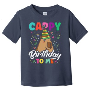 Cappy Birthday To Me Cute Capybara Rodent Capyzilla Bday Toddler T-Shirt