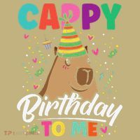 Cappy Birthday To Me Cute Capybara Rodent Capyzilla Bday Cooling Performance Long Sleeve Crew
