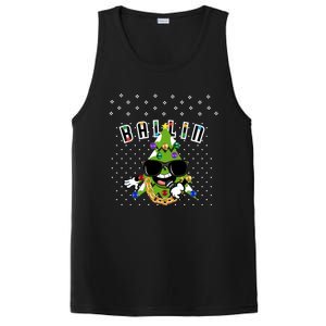 Christmas Ballin Tree Microphone Snowing Ugly Style Gift PosiCharge Competitor Tank