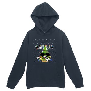 Christmas Ballin Tree Microphone Snowing Ugly Style Gift Urban Pullover Hoodie