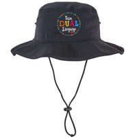 Cute Back To School Squad Team Dual Language Teachers Legacy Cool Fit Booney Bucket Hat