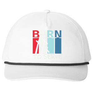 Christian Born To Serve Jesus Cross Walk by Faith Snapback Five-Panel Rope Hat