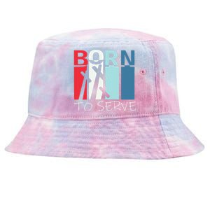 Christian Born To Serve Jesus Cross Walk by Faith Tie-Dyed Bucket Hat