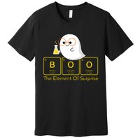 Chemistry Boo The Element Of Surprise Cute Chemist Halloween Premium T-Shirt