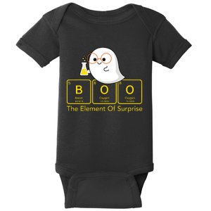 Chemistry Boo The Element Of Surprise Cute Chemist Halloween Baby Bodysuit