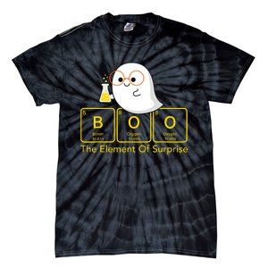 Chemistry Boo The Element Of Surprise Cute Chemist Halloween Tie-Dye T-Shirt