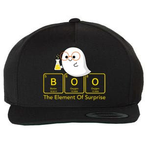 Chemistry Boo The Element Of Surprise Cute Chemist Halloween Wool Snapback Cap