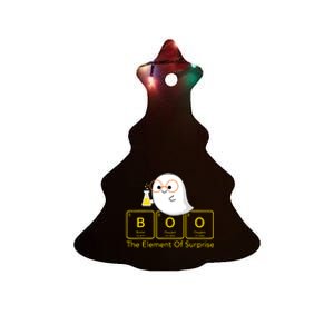 Chemistry Boo The Element Of Surprise Cute Chemist Halloween Ceramic Tree Ornament