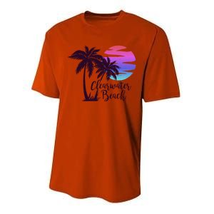 Clearwater Beach Trip Vacation Spring Break Sunset Graphic Gift Performance Sprint T-Shirt