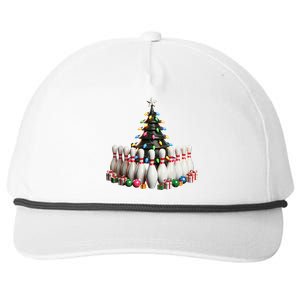 Christmas Bowling Tree Matching Family Bowling Christmas Snapback Five-Panel Rope Hat