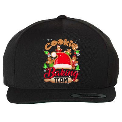 Cookie Baking Team Xmas Santa Gingerbread Cookies Baker Cute Gift Wool Snapback Cap