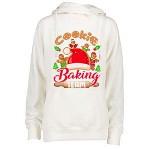 Cookie Baking Team Xmas Santa Gingerbread Cookies Baker Cute Gift Womens Funnel Neck Pullover Hood