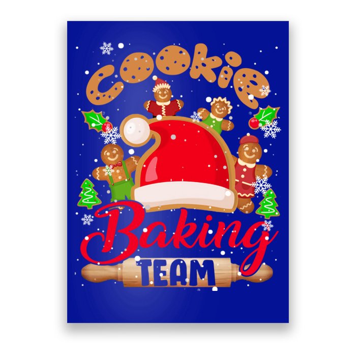 Cookie Baking Team Xmas Santa Gingerbread Cookies Baker Cute Gift Poster