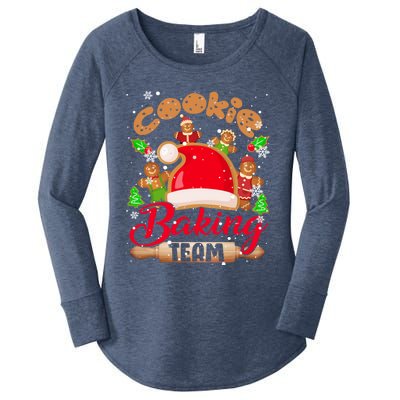 Cookie Baking Team Xmas Santa Gingerbread Cookies Baker Cute Gift Women's Perfect Tri Tunic Long Sleeve Shirt