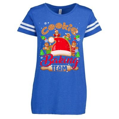 Cookie Baking Team Xmas Santa Gingerbread Cookies Baker Cute Gift Enza Ladies Jersey Football T-Shirt