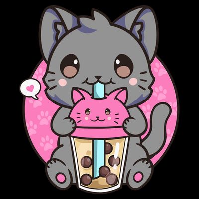 Cat Boba Tea Kawaii Anime Funny Gifts For Girl Boy Teens T-Shirt