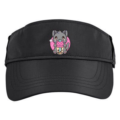 Cat Boba Tea Kawaii Anime Funny Gifts For Girl Boy Teens Adult Drive Performance Visor