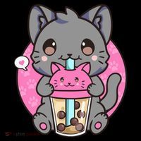 Cat Boba Tea Kawaii Anime Funny Gifts For Girl Boy Teens Premium T-Shirt